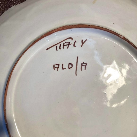 Majolica decorative ’turkey’ plates - Picture 6 of 8